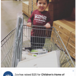 Zoie's Donating Her Birthday