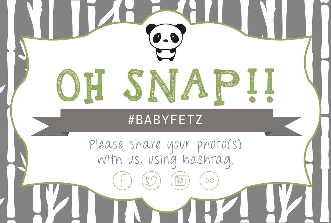 Oh Snap! Baby Shower Hashtag