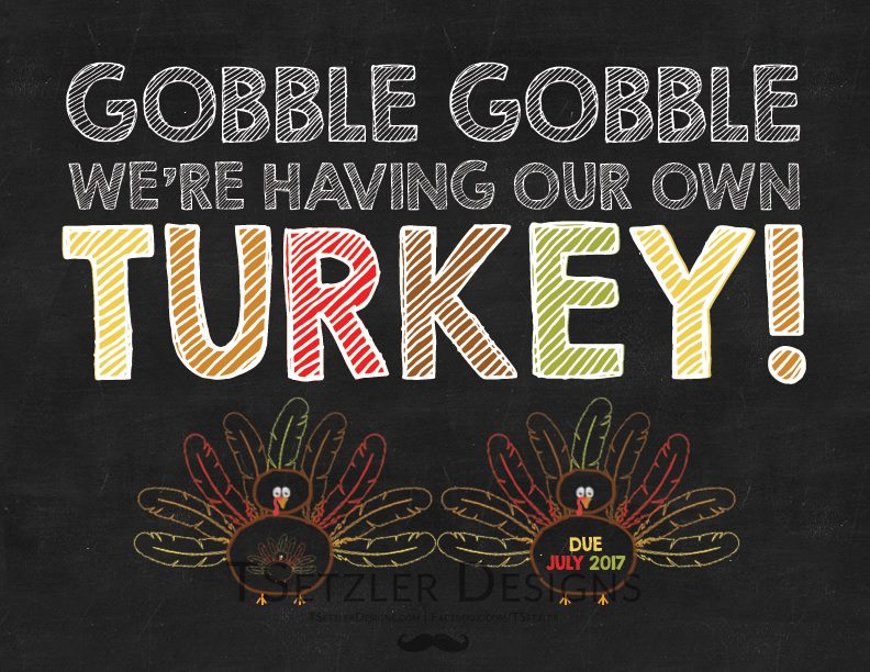 Gobble Gobble Baby Turkey