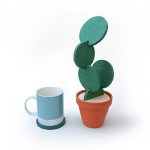 Cacti with Pot Coaster Set