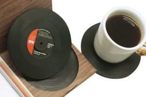 Vintage Vinyl Record Coaster