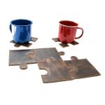 Leather Puzzle Piece Coasters
