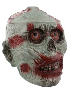 Zombie Skeleton Skull Cookie Jar