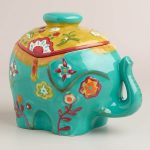 Colorful Elephant Cookie Jar