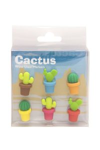 Beyond Gifts Cactus Wine Glass Markers
