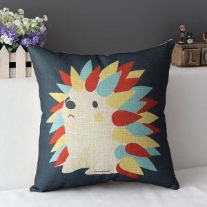Hedgehog Throw Pillowcase 