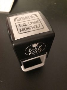 Personalized Book Stamp