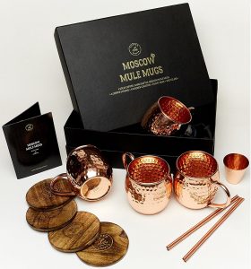 L.A. Copper Crafts Moscow Mule Mugs Gift Set