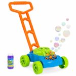 Best Choice Products Kids Pretend Play Pushing Electronic Bubble Mower