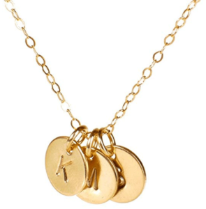 EFYTAL Three Initial Necklace,