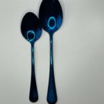 Reflective Blue Spoons | Elyon Tableware
