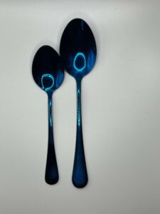 Reflective Blue Spoons | Elyon Tableware