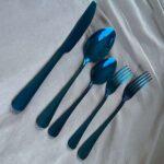 Elyon Tableware Reflective Blue Flatware Set