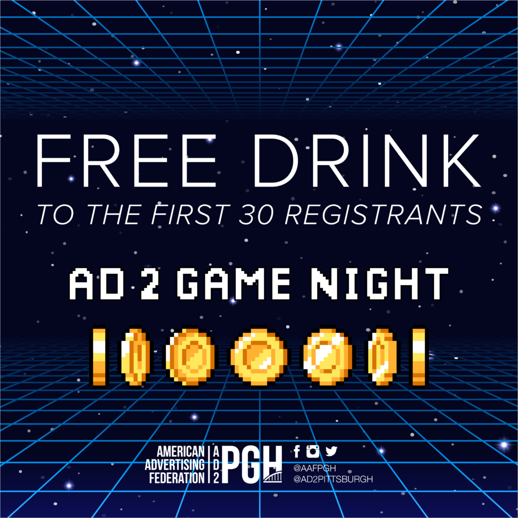 Are you looking for something fun to do on August 25th? Check out Ad 2 Pittsburgh Game Night; win prizes, eat snacks, have a drink, and have tons of fun!