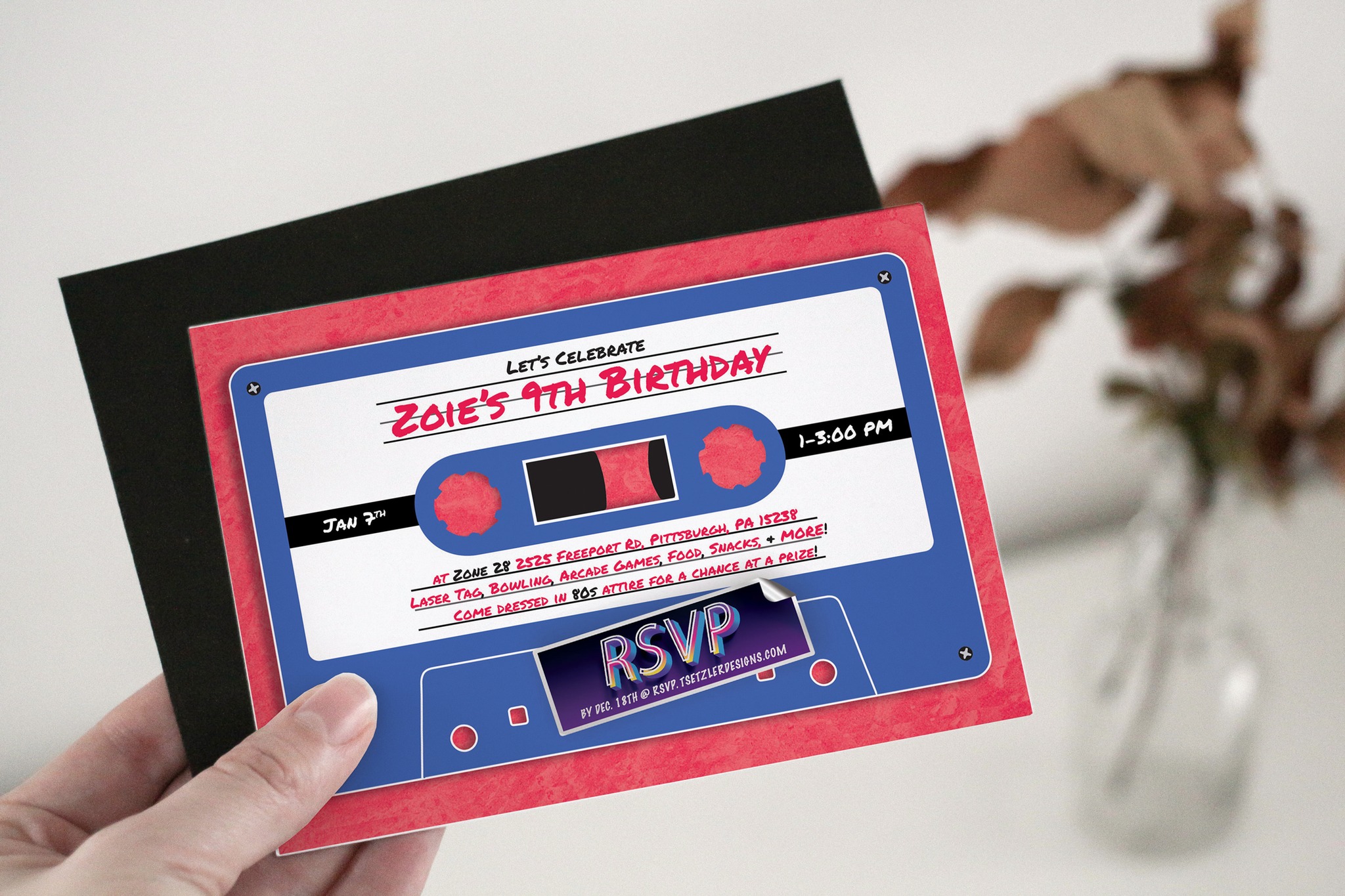 Cassette Tape Invitation